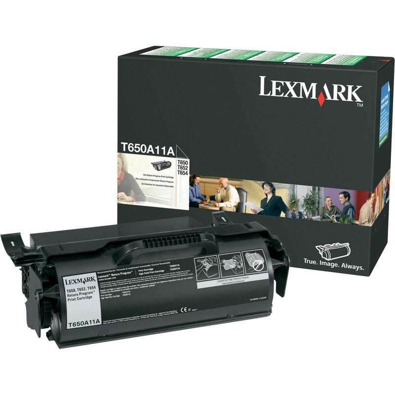 Lexmark T650A11A Black Print T65X Return Program Toner Cartridge - Image 1